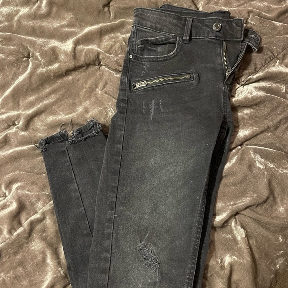 Zara cropped/ankle jeans, size 2 - Picture 1 of 5